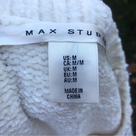 Max Studio Cream Chenille Sweater - Picture 4 of 6